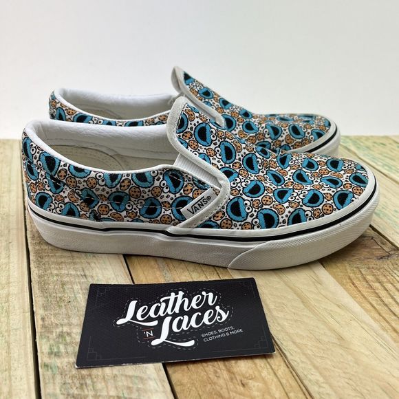 VANS Other - Vans x Sesame Street Classic Slip-On Shoes Youth Size 1 Cookie Monster Sneakers